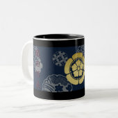 JAPAN SYOUGUN KAMON KANJI TENKAFUBU! Odaマグカップ Zweifarbige Tasse (Vorderseite Links)