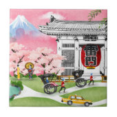 Japan-Szene Fliese (Vorderseite)