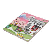 Japan-Szene Fliese (Seite)