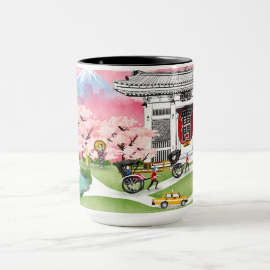 Japan-Szene Tasse (Zentrum)