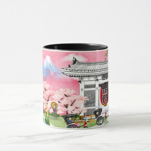 Japan-Szene Tasse (Zentrum)