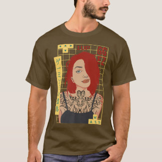 Japan Tattoo Tattoed Gamer Girl Anime Gaming WASD T-Shirt