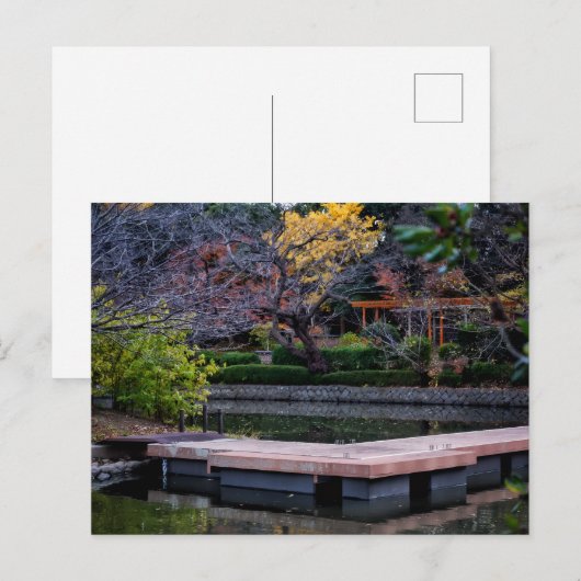 Japan-Teich Postkarte (Vorne/Hinten)