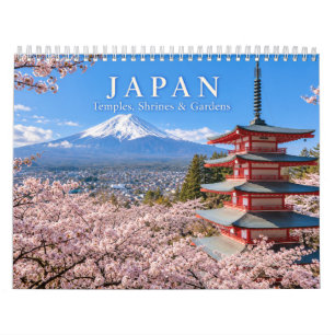 Japan Tempel, Schreine und Gärten Kalender
