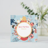 Japan-Thema Save The Date (Stehend Vorderseite)