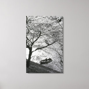 Japan, Tokio. Kirschblüten im Kaiserpalast Leinwanddruck
