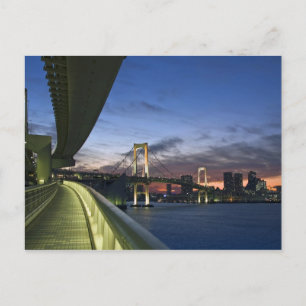 Japan. Tokio. Regenbogenbrücke in der Tokioter Buc Postkarte