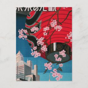 Japan Tokio Vintage Japan Reiseplakat Postkarte