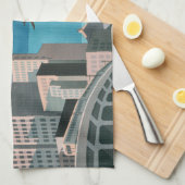 Japan Tokio Vintages japanisches Reiseplakat Handtuch (Viertel Falte)