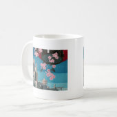 Japan Tokio Vintages japanisches Reiseplakat Kaffeetasse (Vorderseite Links)