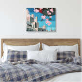 Japan Tokio Vintages japanisches Reiseplakat Leinwanddruck (Insitu (Schlafzimmer))