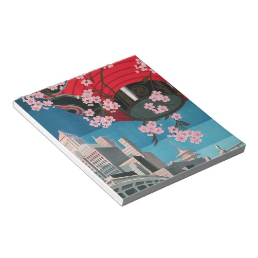 Japan Tokio Vintages japanisches Reiseplakat Notizblock (angewinkelt)