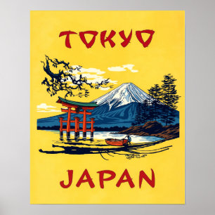 Japan, Tokyo Reiseplakat Poster