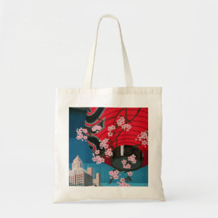 Japan Tokyo Vintage Japanisches Reiseplakat Tragetasche