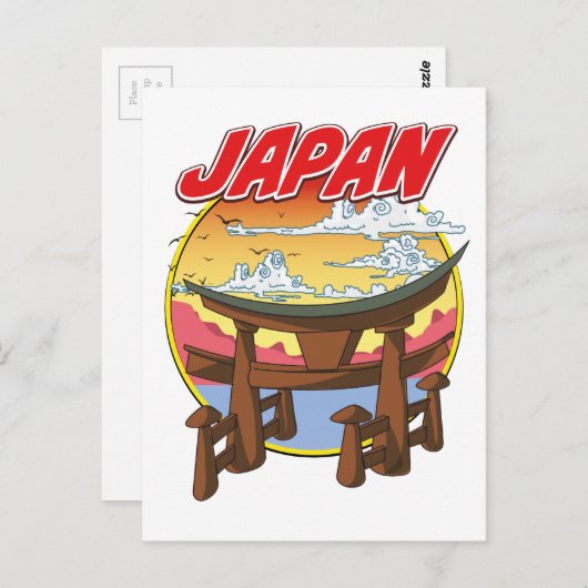 Japan Tori Postkarte (Vorne/Hinten)
