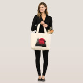 Japan Tote Tag Jumbo Stoffbeutel (Vorderseite (Model))