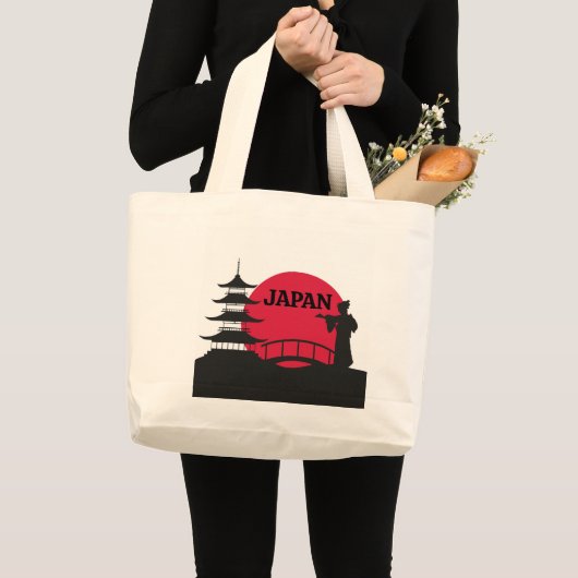 Japan Tote Tag Jumbo Stoffbeutel (Vorderseite (Produkt))
