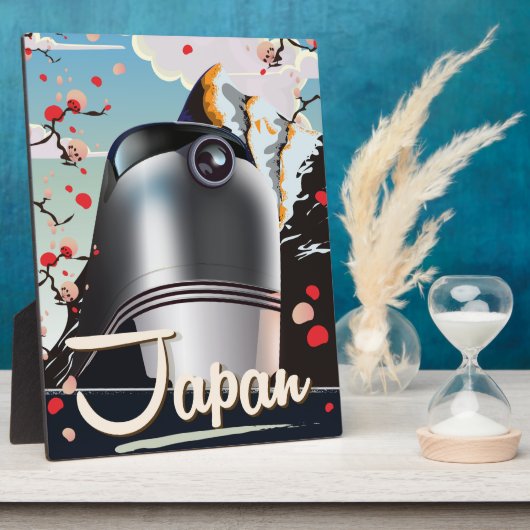 Japan Train Vintage Reiseplakat. Fotoplatte (Seite)