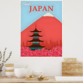 Japan Travel Poster (Küche)