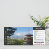 Japan Trip Boarding Pass Reisetag Ticket (Stehend Vorderseite)