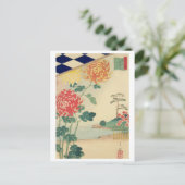 Japan Ukiyo-e Chrysanthemum Postcards :HiroshigeⅡ  Postkarte (Stehend Vorderseite)