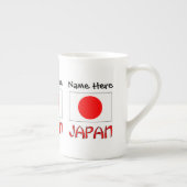 Japan und Japanische Flagge mit Ihrem Namen Porzellantasse (Rechts)