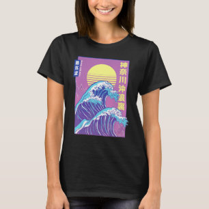 Japan Vaporwave japanische große Welle von Kanagaw T-Shirt