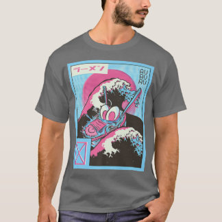 Japan Vaporwave Otaku Great Wave Kanagawa Ramen An T-Shirt