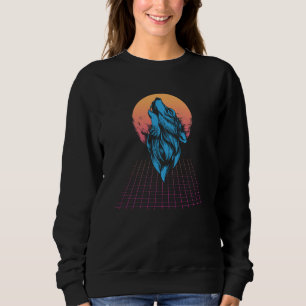 Japan Vaporwave Wolf Sweatshirt