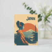 Japan vintage postkarte (Stehend Vorderseite)