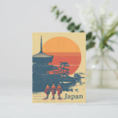 Japan Vintage Postkarte (Stehend Vorderseite)