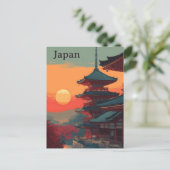 Japan vintage postkarte (Stehend Vorderseite)