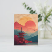 Japan Vintage Postkarte (Stehend Vorderseite)