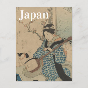Japan Vintage Reise - Geisha-Mädchen Postkarte