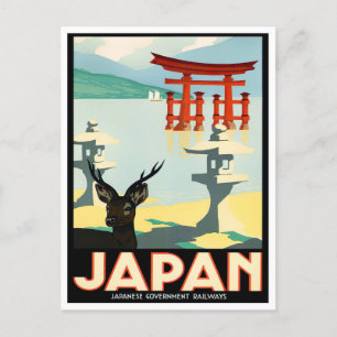 Japan Vintage-Reise Postkarte