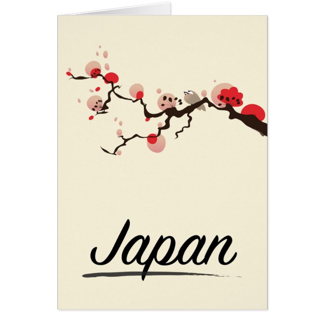 Japan Vintage Reiseplakat. (Vorne)