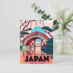 Japan Vintage-Reiseplakat Feiertagspostkarte