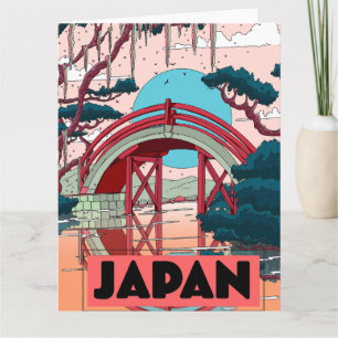 Japan Vintage-Reiseplakat Karte
