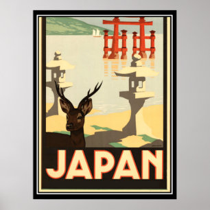 Japan Vintage Reiseplakat Poster