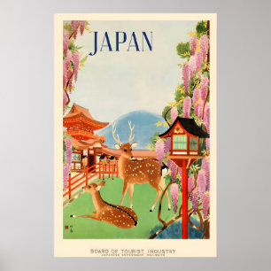 Japan Vintage Reiseposter - GerahmtUngerahmt Poster