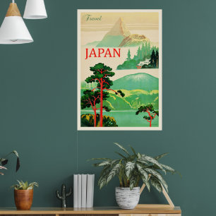 Japan Vintage-Reiseposter Poster