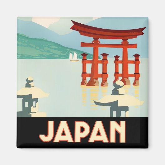 Japan Vintage Travel Magnet (Vorne)