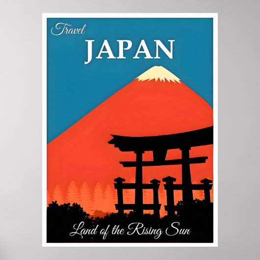 Japan Vintage Travel Poster (Vorne)