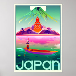 Japan, vintage travel poster