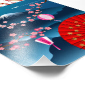 Japan Vintage Travel Poster l Mount Fuji (Ecke)