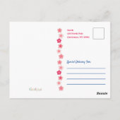 Japan Vintage Travel Poster l Mount Fuji Postkarte (Rückseite)