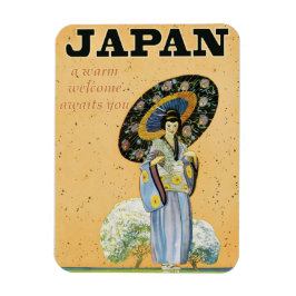 Japan Vintage Travel Poster Magnet