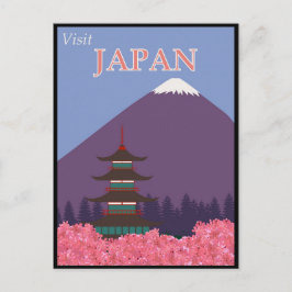 Japan Vintage Travel Poster Postkarte