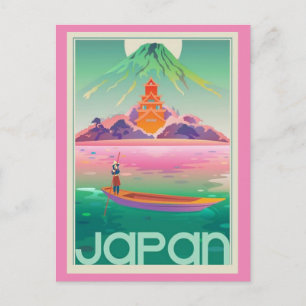 JAPAN Vintage Travel Postkarte