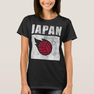 Japan Volleyball Japanische Flagge Retro Vintage K T-Shirt